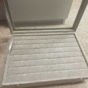 Two Velvet Jewelry Cases with Lids